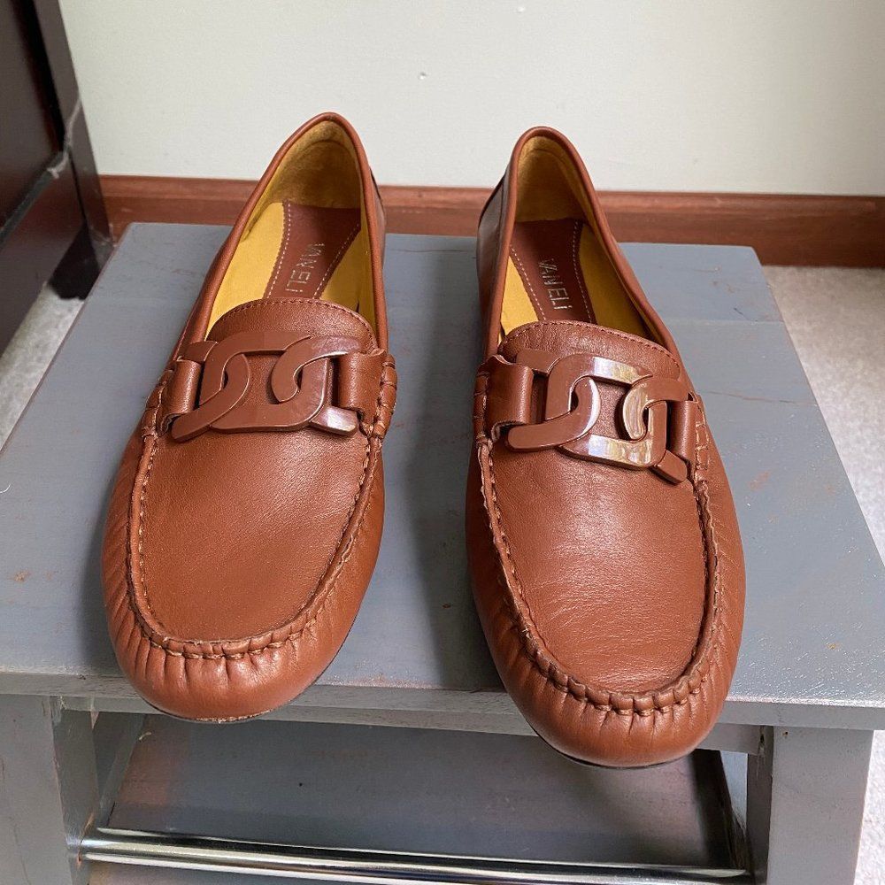 VANELLI Women Aiker Leather Driving Loafers - NEW NWOB